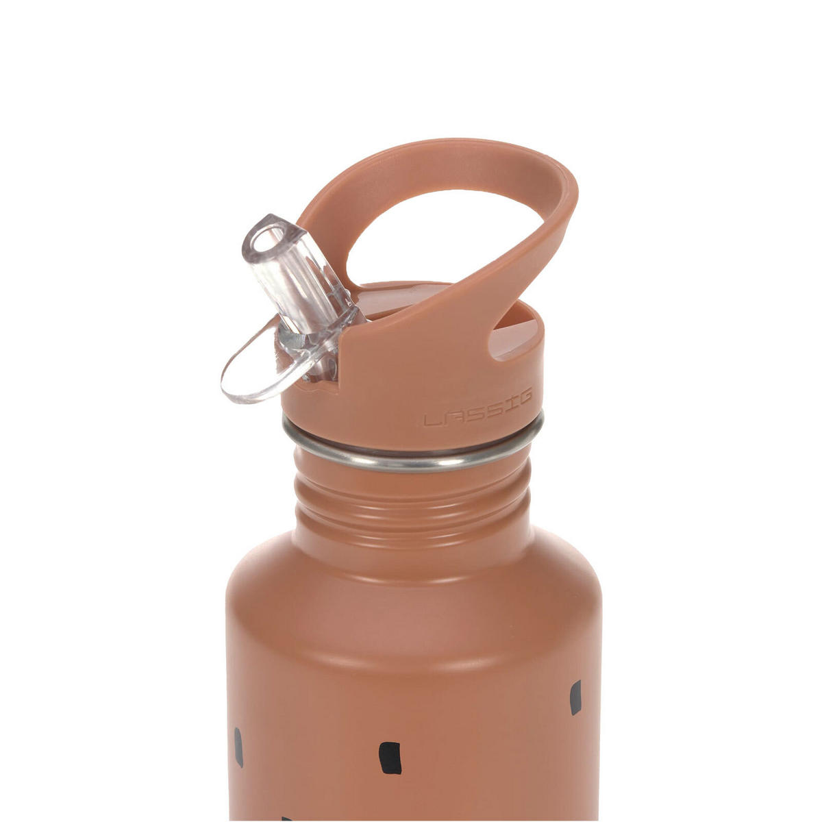 EDELSTAHL TRINKFLASCHE Happy Prints Karamell 500 ml - Braun, Metall (0.5L) - Lässig