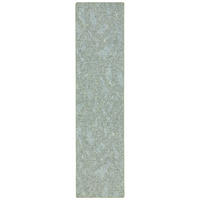 SCHLINGENTEPPICH MEMORY MELIERT LÄUFER - Grün, Textil (80/320cm) - Snapstyle