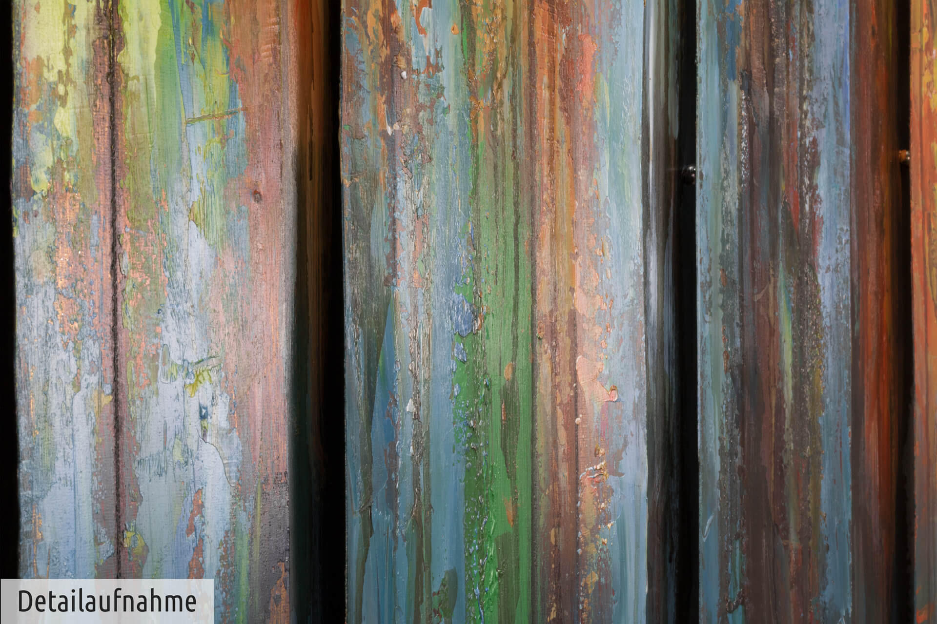 METALLBILD Bunt 80/80 cm - Multicolor, Metall (5.42/80cm) - KUNSTLOFT