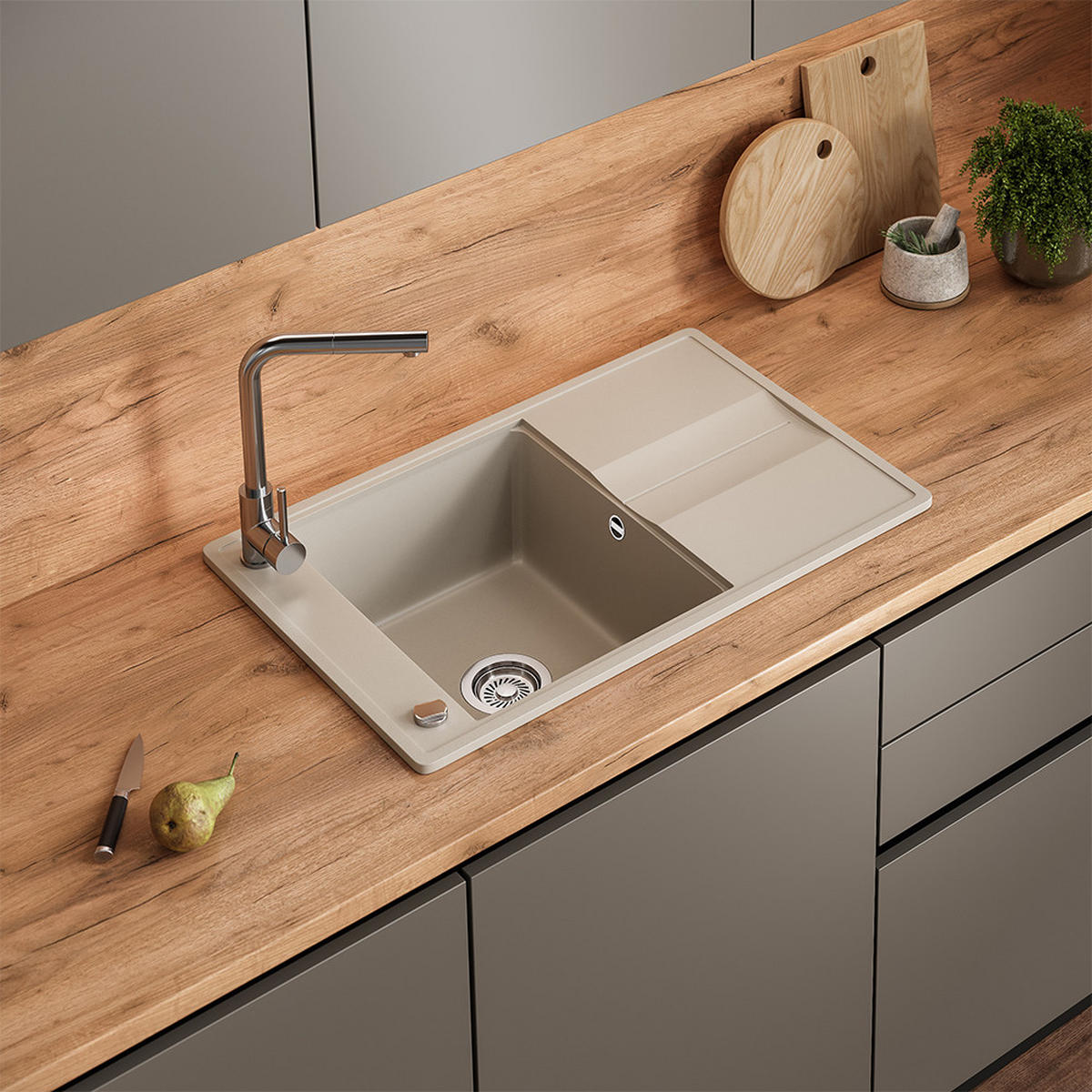 UMYVADLO Kyoto Béžová - béžová, keramika (78/20/50cm) - Bergstroem