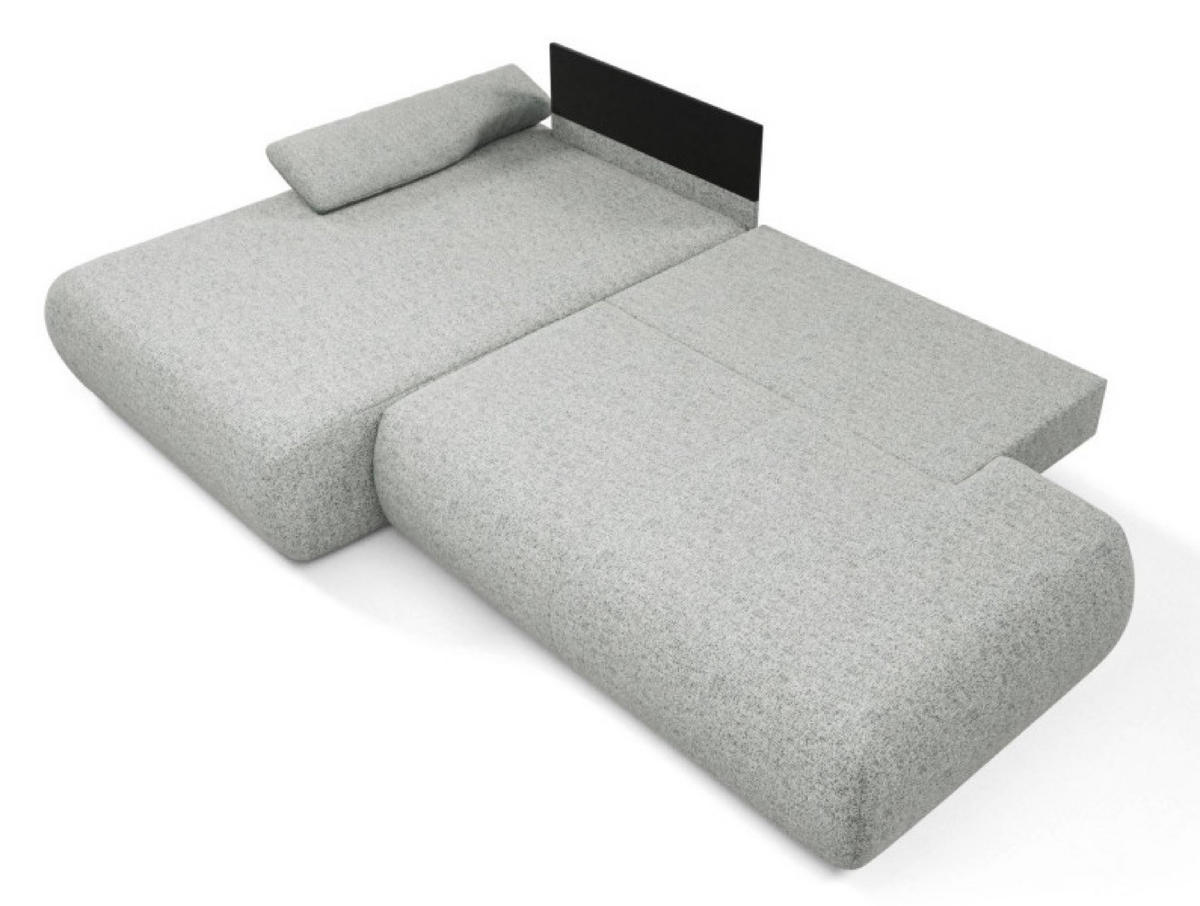 ECKSOFA Grau PENTI Ausziehbar Mit Bettkasten Links - Grau, Textil (286/173.5cm) - Sepro Meble