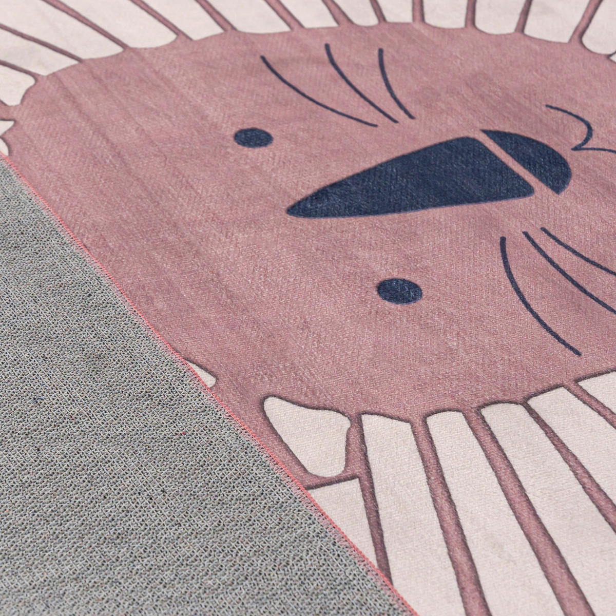 DETSKÝ KOBEREC ružový viacfarebný - 120 x 170 cm - viacfarebná/ružová, textil (120/170cm) - Mazovia