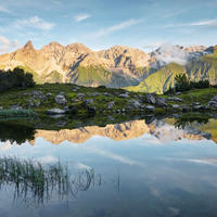 FOTOTAPETE Landschaft 450 x 280 cm - Grün, Papier (450/280cm) - Sanders & Sanders