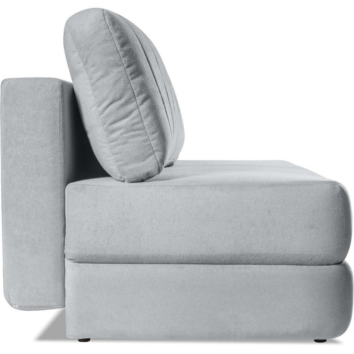 SCHLAFSOFA 3-Sitzer Orin mit Schlaffunktion, Grau - Schwarz/Grau, Textil (211/93/103cm) - Beautysofa