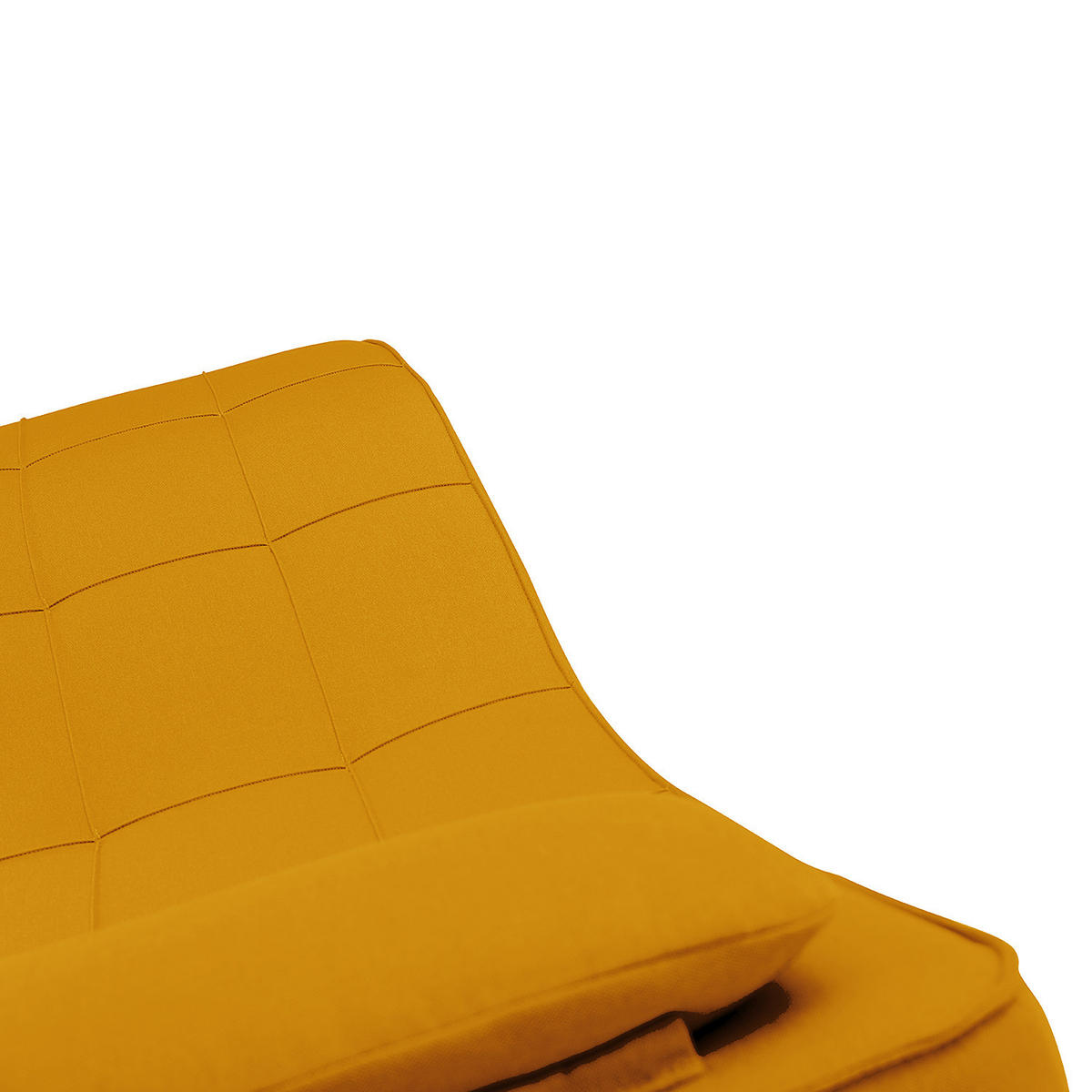 RELAXLIEGE - Chromfarben/Gelb, Textil/Metall (70/80/170cm) - home24