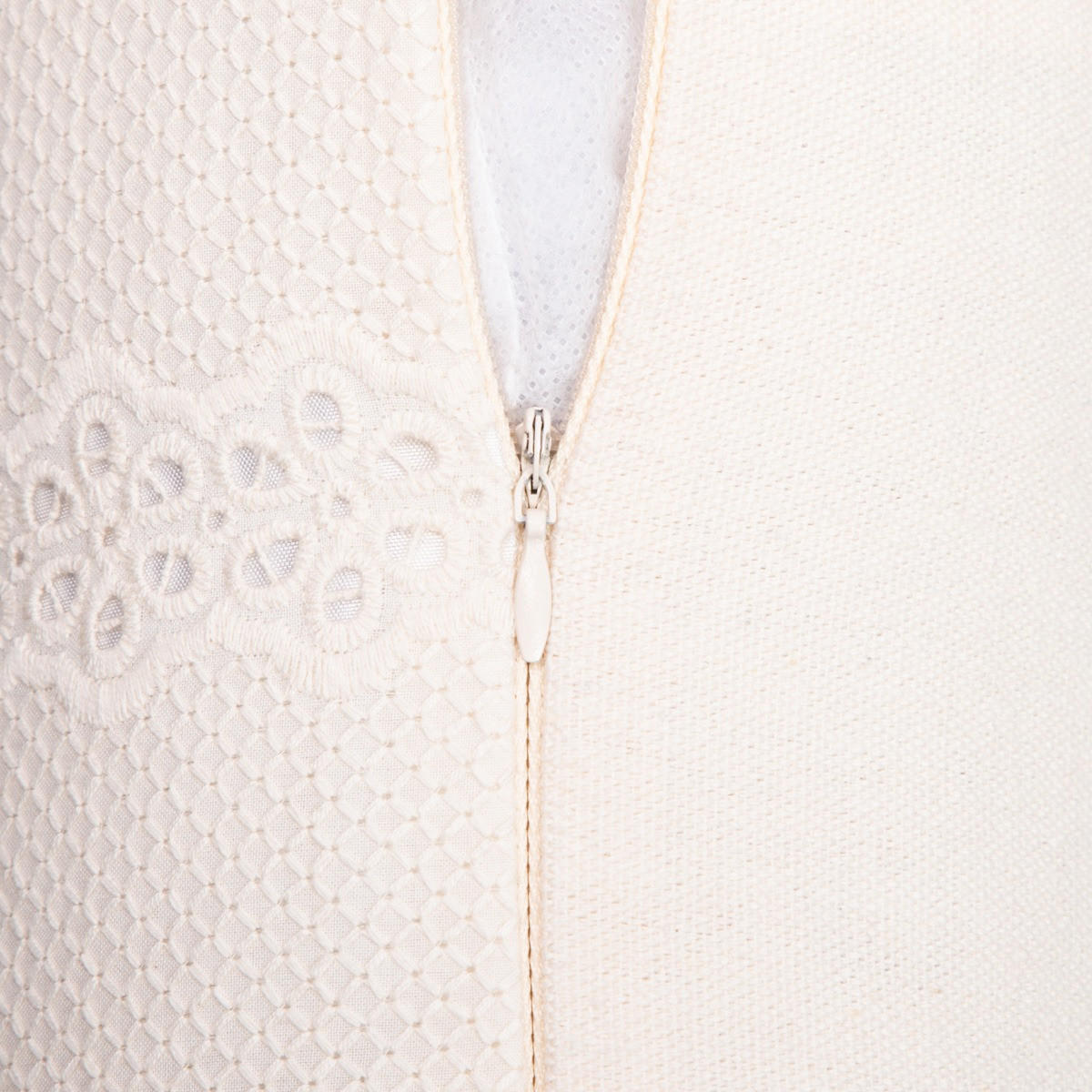 KOPFKISSENBEZUG Farim ecru 45/45 cm - Ecru, Textil (45/45cm) - Homla