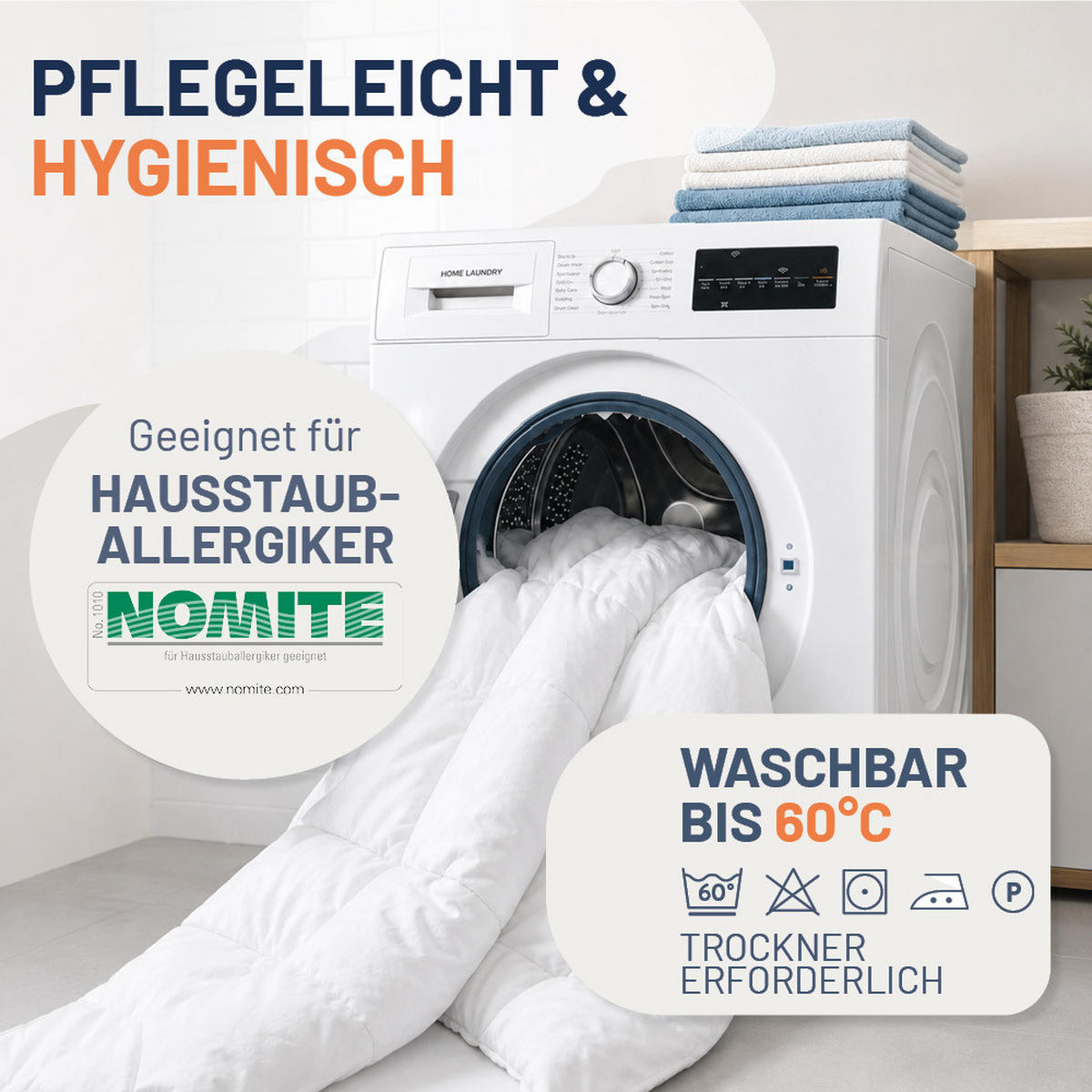 DAUNENDECKE 200x200 Extra Warm, COMFORT Winterdecke extra warm 60% Daune - Weiß, Textil (200/200cm) - casimum