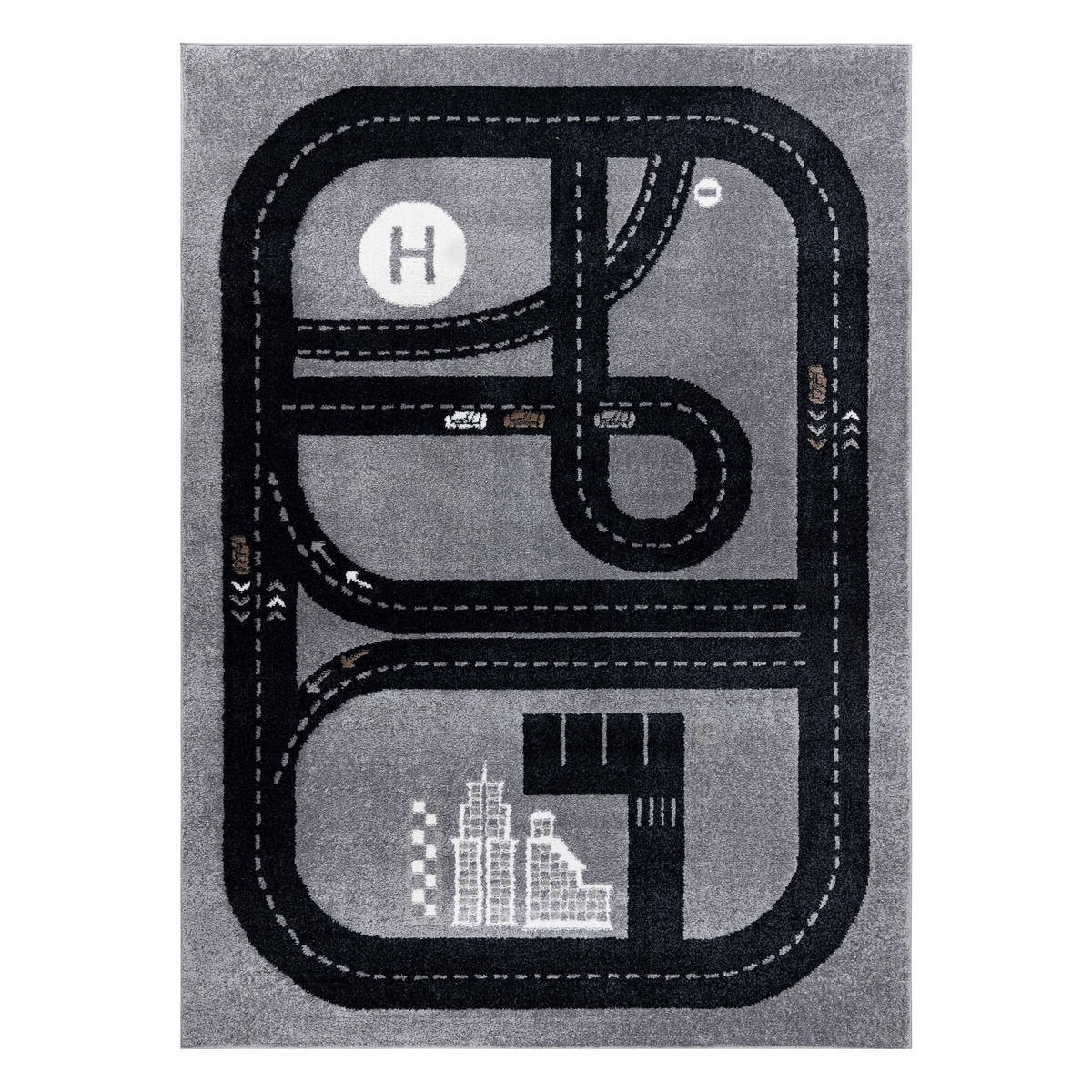 TEPPICH Fun 120/170 cm - Grau, Textil (120/170cm) - rugsX
