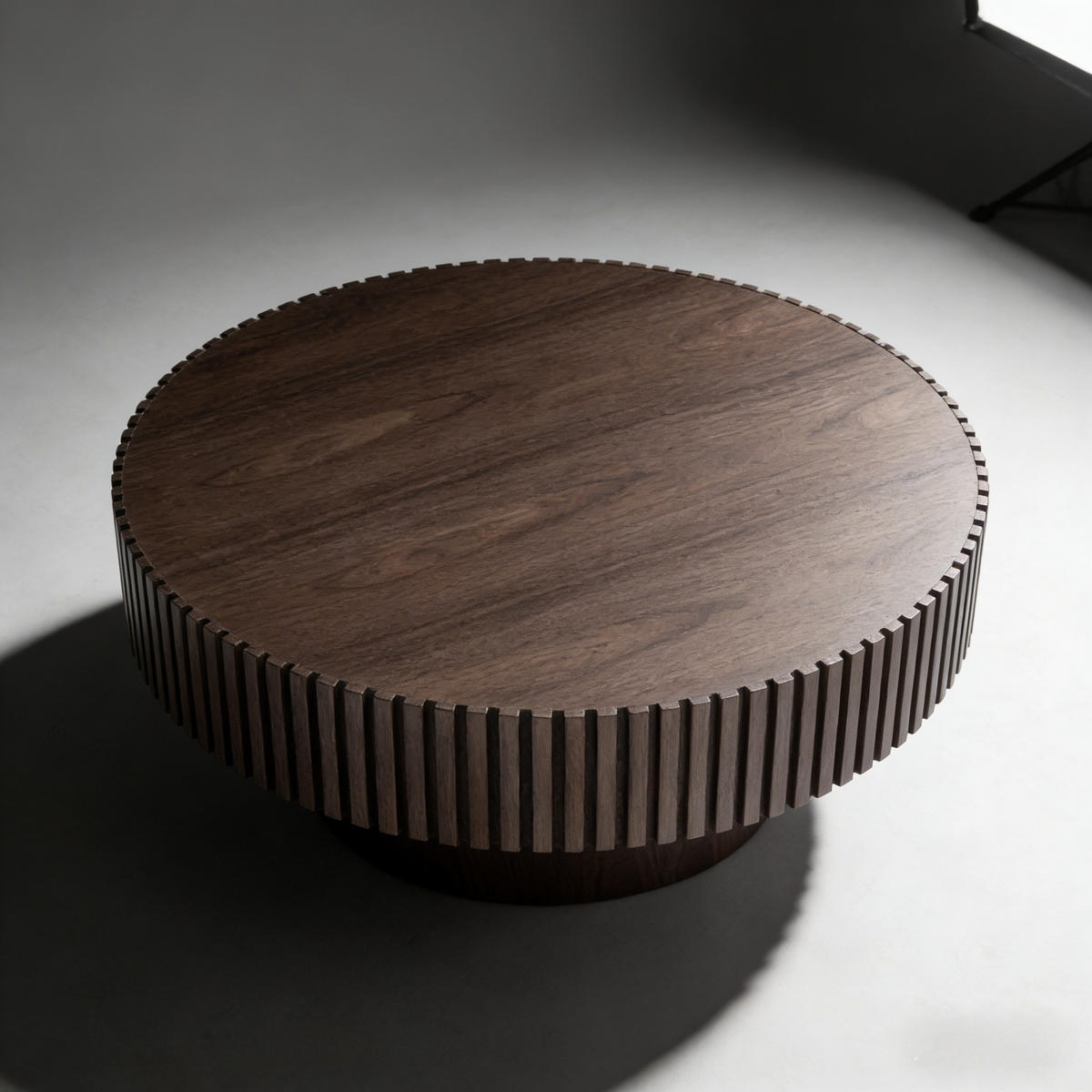 COUCHTISCH 80/80/35 cm walnuss aus MDF mit Rillenrand - Walnussfarben, Holzwerkstoff (80/80/35cm) - OKWISH