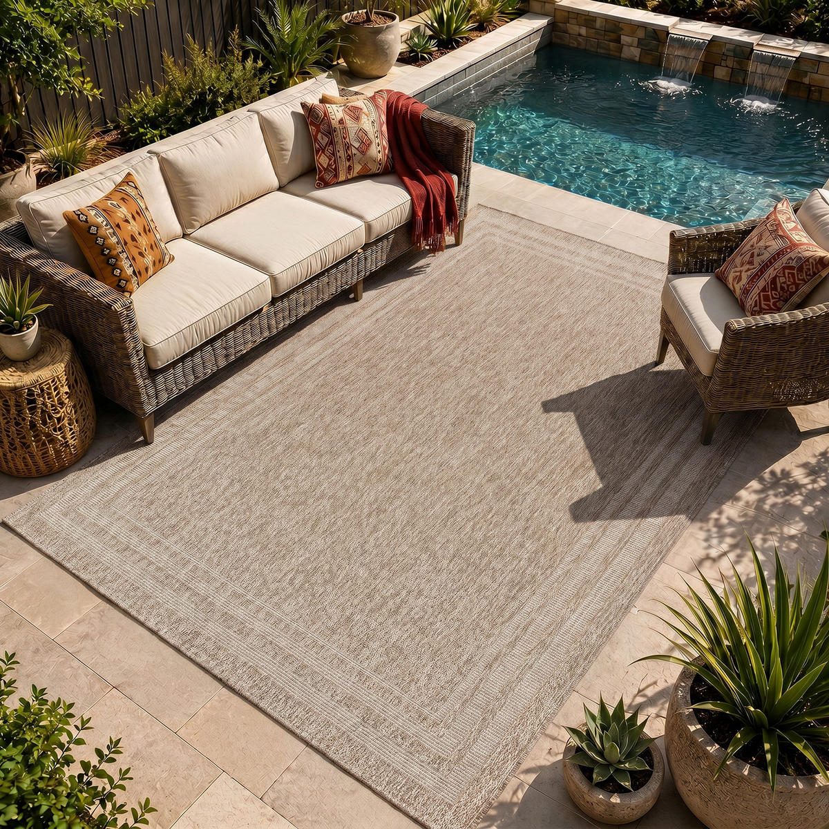 OUTDOORTEPPICH Georgia Jute-Optik 160/213 cm Braun - Braun, Textil (160/213cm) - LIVABLISS