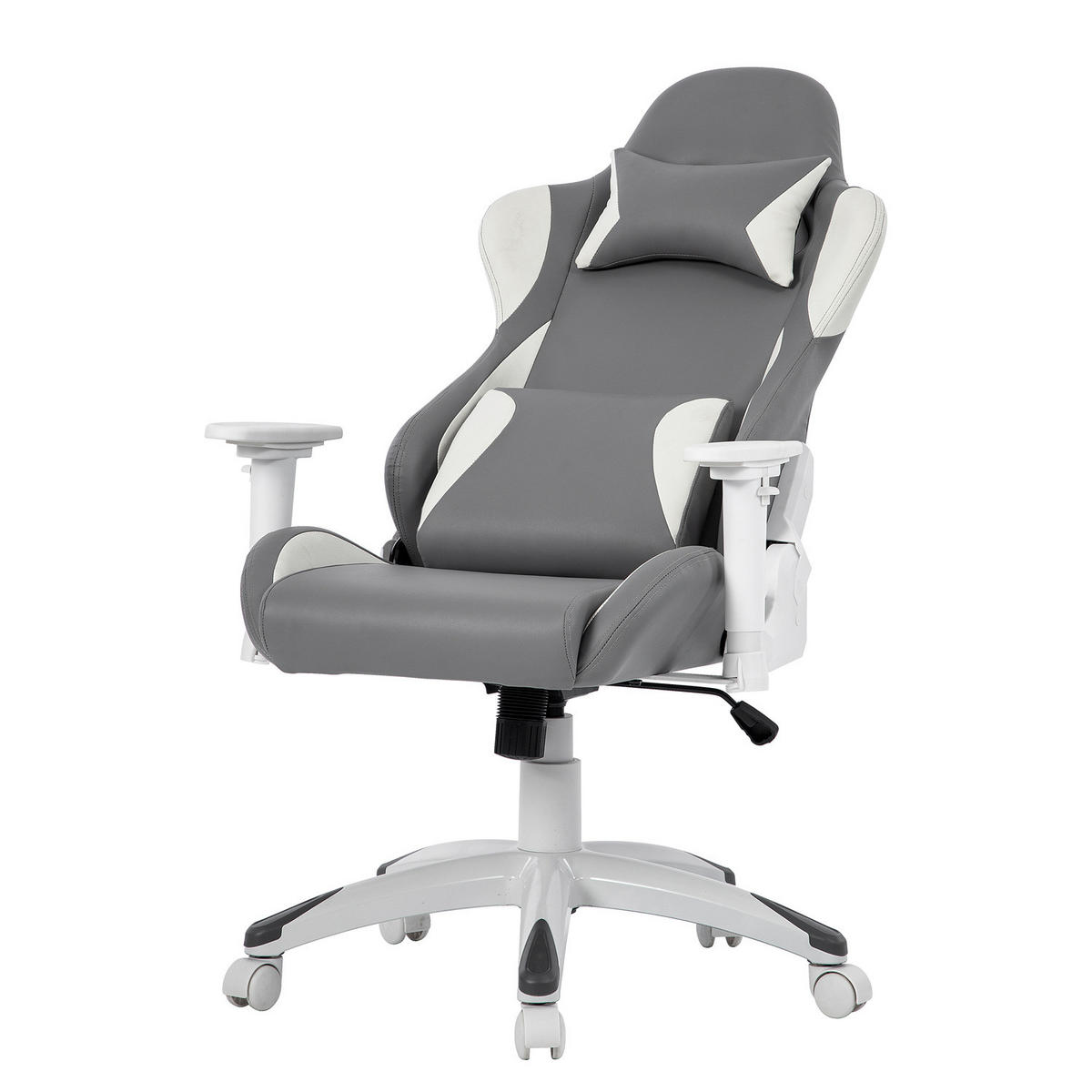 GAMING CHAIR - Kunstleder - Grau, Kunststoff (66/134/59cm) - home24