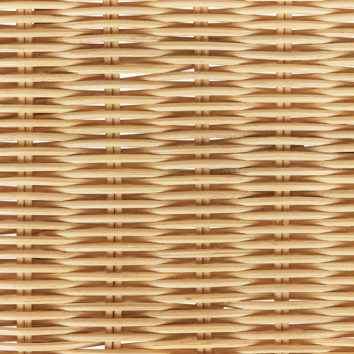 GARTENTISCH 96/60 cm Rattan Natürlich Livadeia - Naturfarben, Naturmaterialien (60/96/40cm) - Beliani