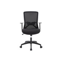 BÜROSTUHL ohne Armlehnen - 61 cm x 55.5 cm - stoff - schwarz Delvora - Schwarz, Textil (61/100.5/55.5cm) - Vente-Unique