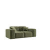 SOFA Zweisitzer Pula Stoff Perfect Harmony Grün - Grün, Holz (186/73/88cm)