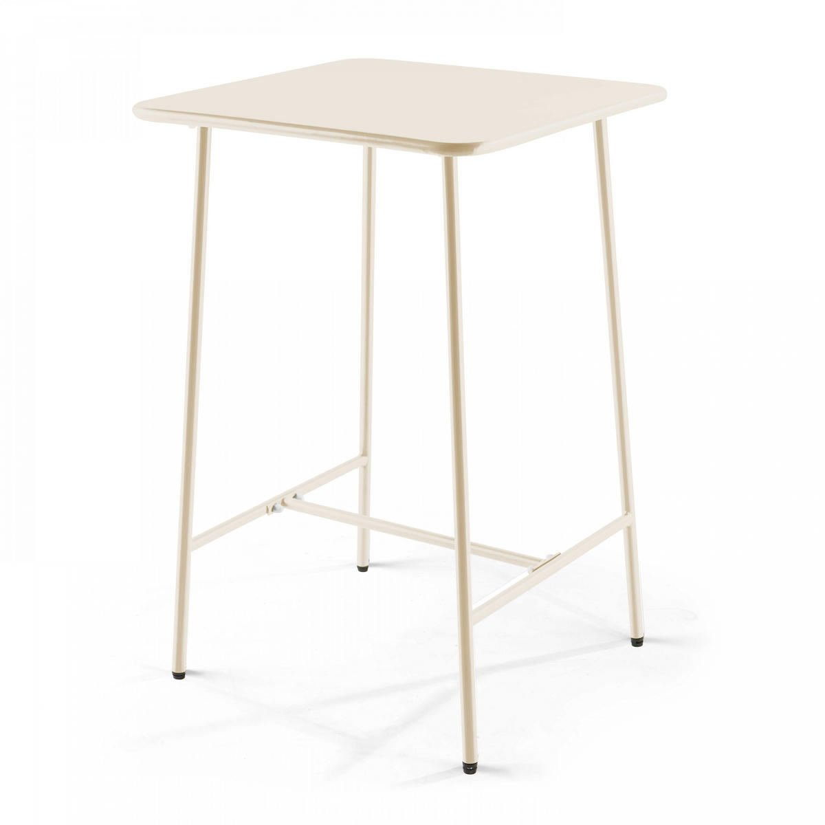 GARTENSET 5-tlg., Elfenbeinfarbe - Beige, Metall - Oviala