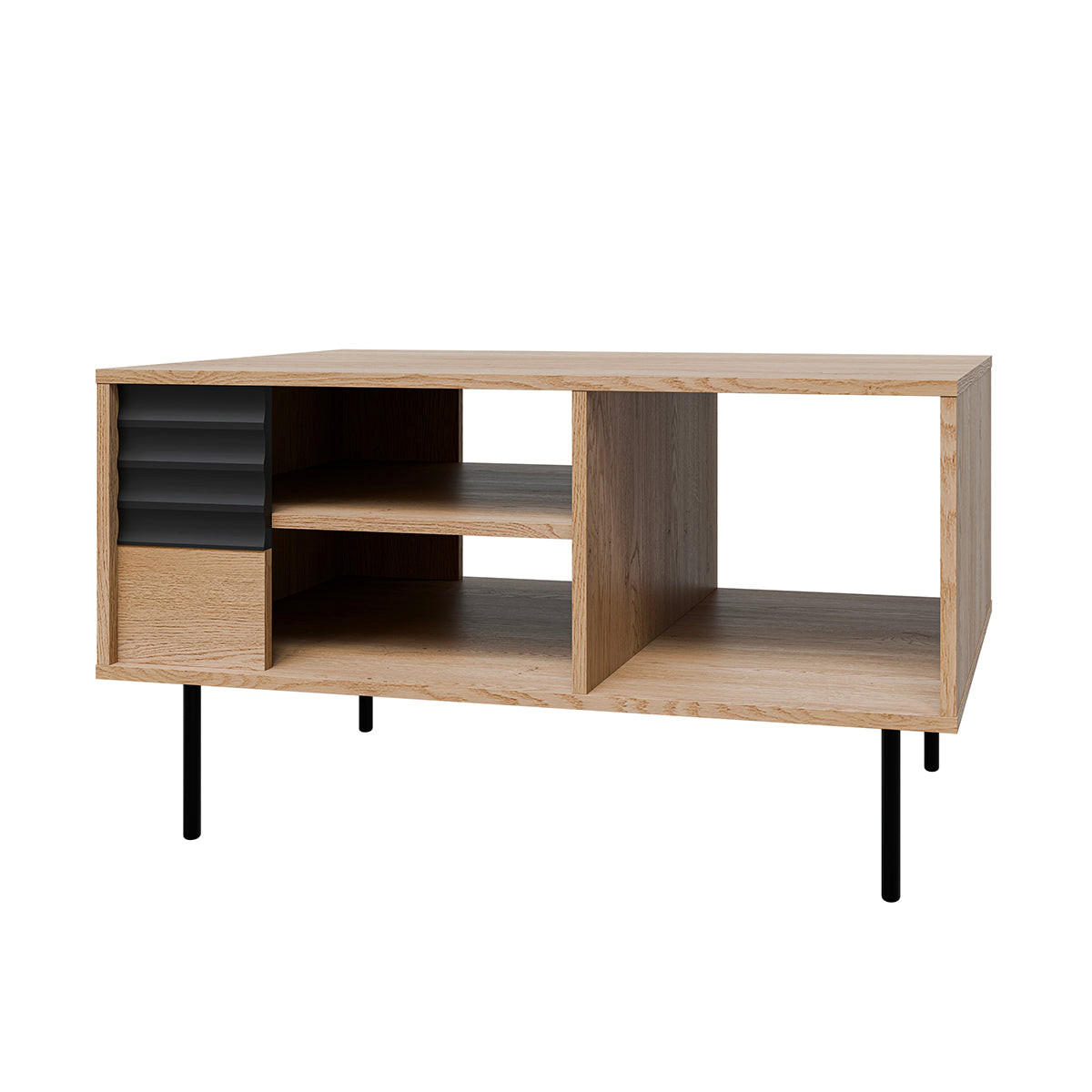 KLUB STOLIĆ Astra Drvo i crno - crna, drvni materijal (60/96.6/55cm) - Petits-meubles