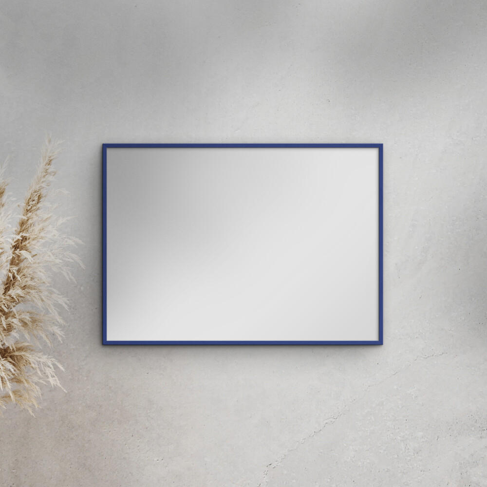 SPIEGEL - Blaues Holz - Blau, Holz/Papier (15/21/2cm) - Poster&Frame