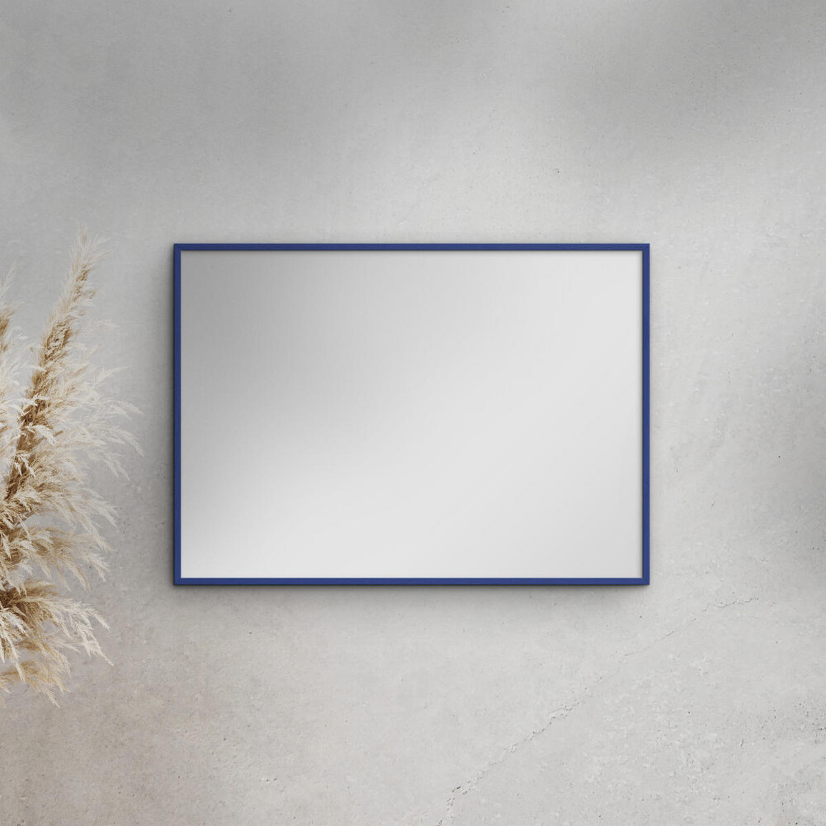 SPIEGEL - Blaues Holz - Blau, Holz/Papier (15/21/2cm) - Poster&Frame