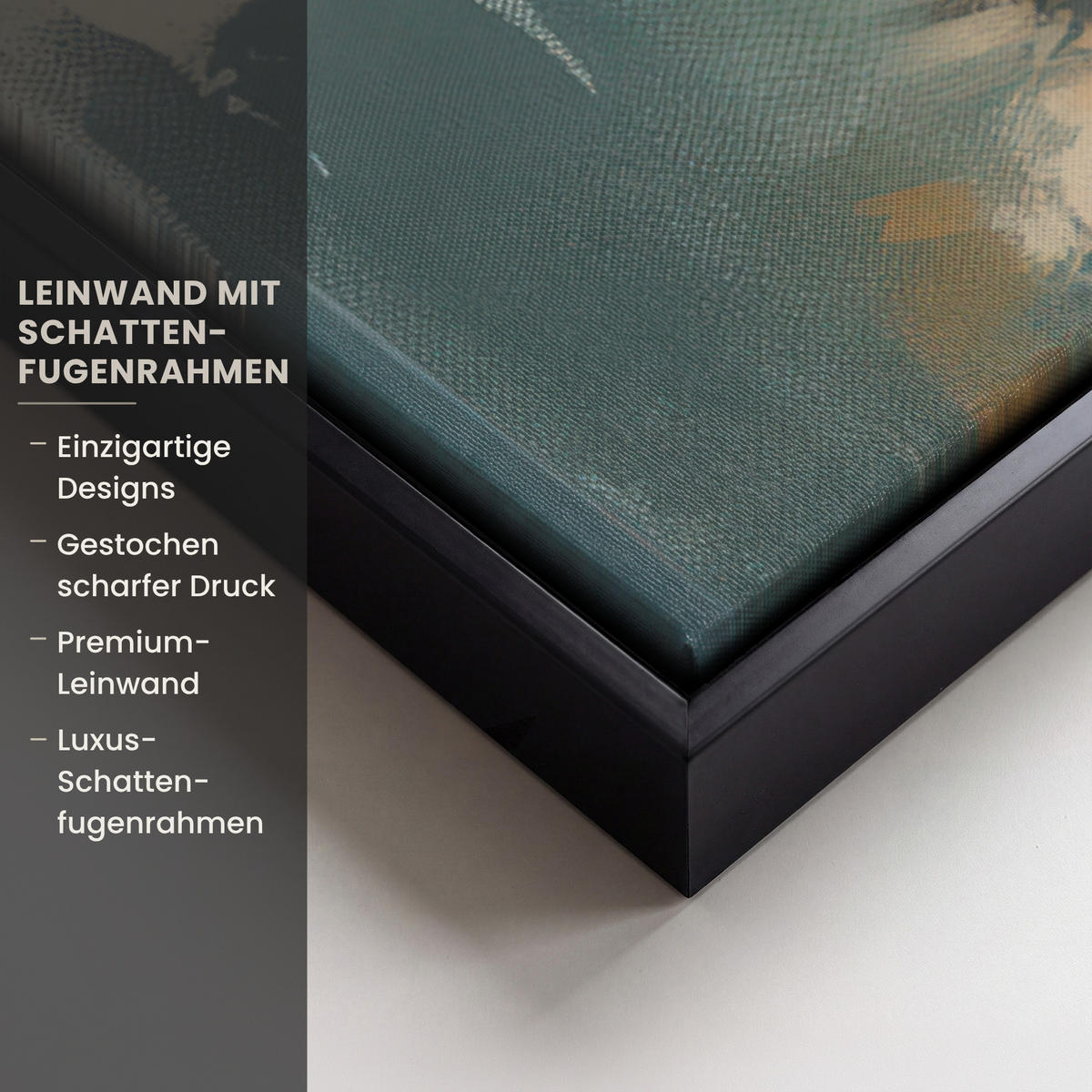 LEINWAND Bilder mit Rahmen - Frau - Kunst - Schmuck - Porträt - 60x90 - Blaugrau, Textil (60/90cm) - MuchoWow