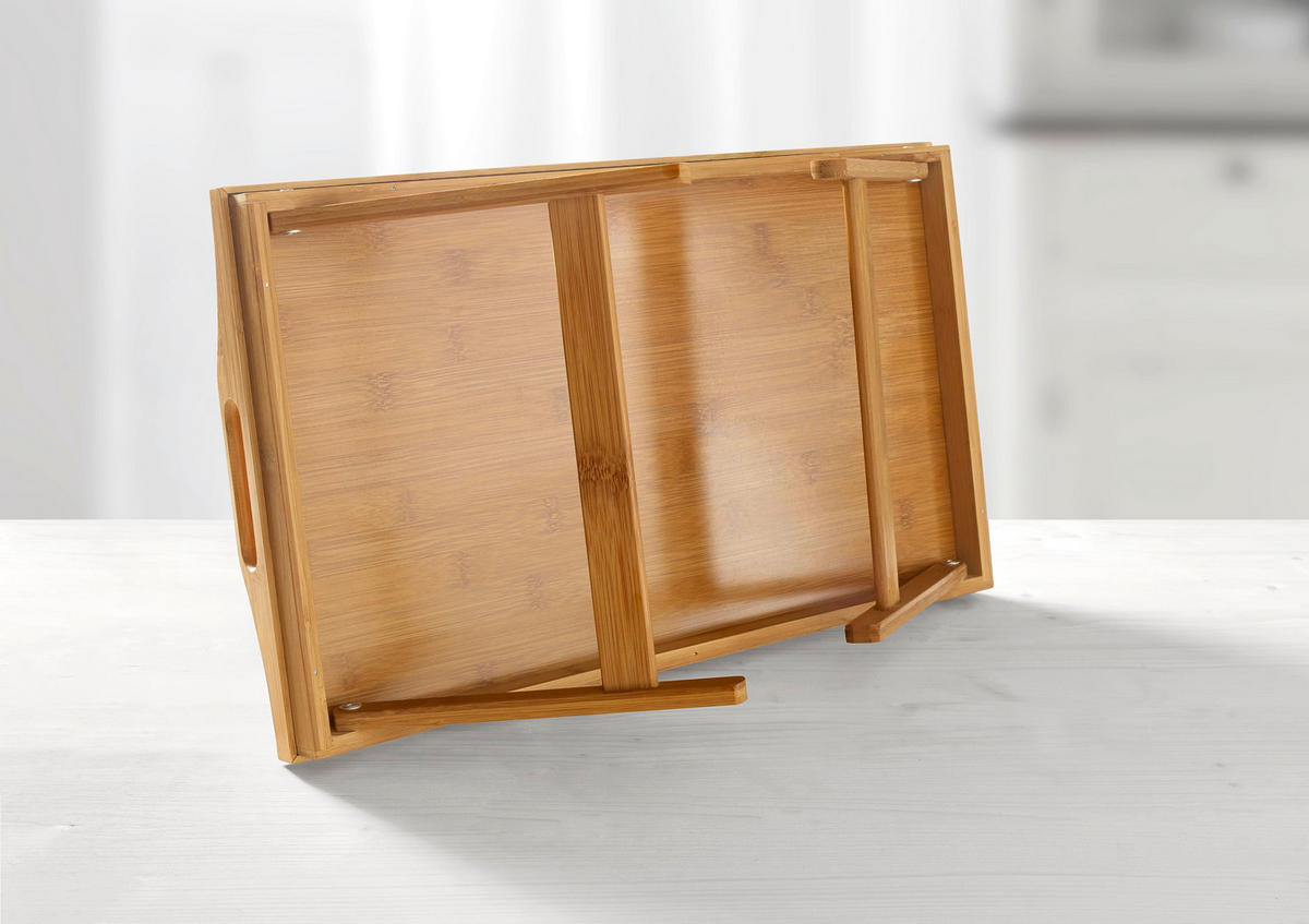 SERVIERTABLETT aus Bambus - Naturfarben, Kunststoff (30/24/50cm) - Zandiara