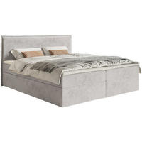 BOXBETT Softie Hellgrau Velours wasserabweisend 180x200 cm - Hellgrau, Textil (180/200cm) - Selsey