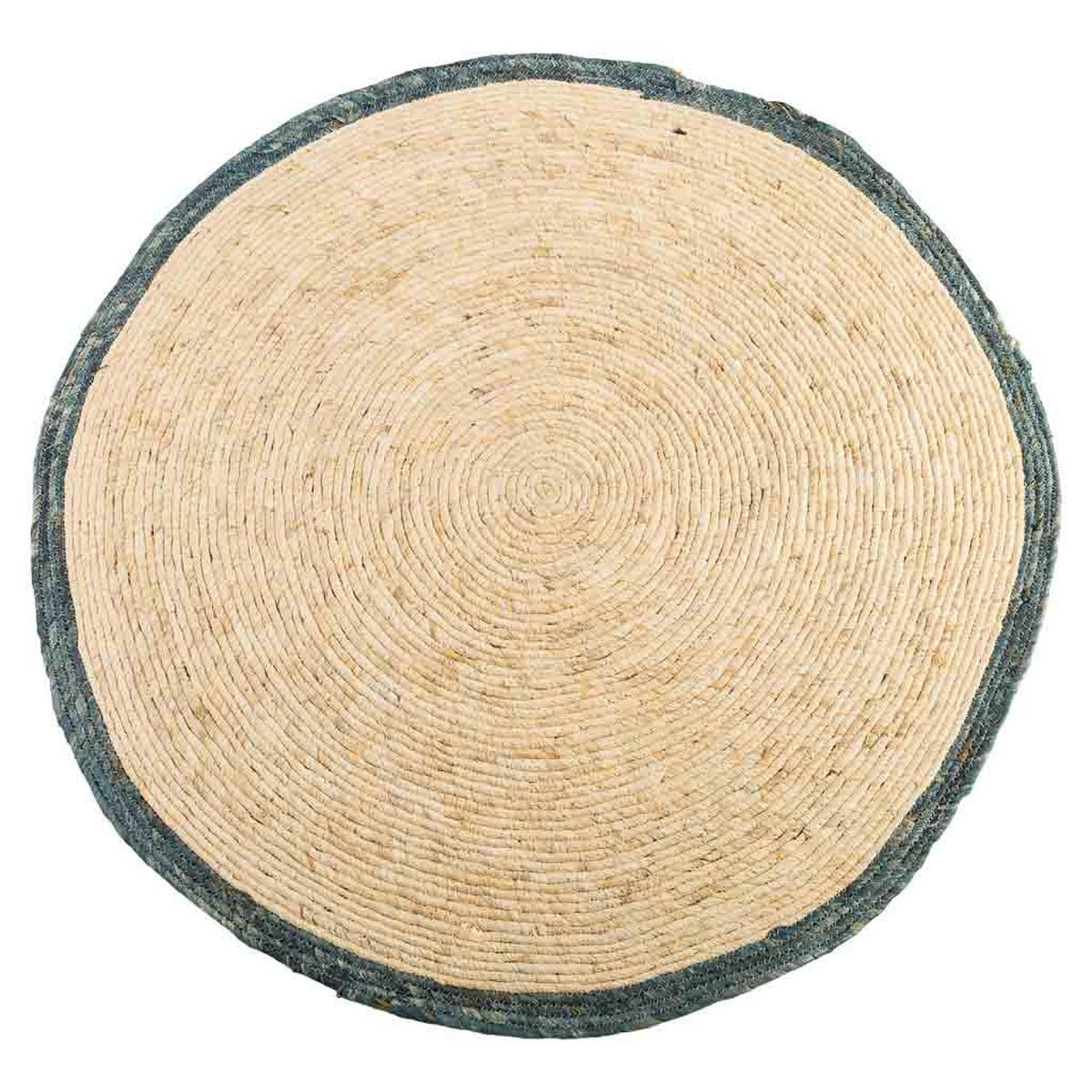 JUTETEPPICH rund, braun, D120x1 cm - Blaugrau/Naturfarben, Naturmaterialien (120/120cm) - Wanderlust