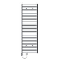 BADHEIZKÖRPER elektrisch Sahara 600x1800 mm Chrome gerade mit Heizstab 900W - Chromfarben, Metall (3/180/60cm) - LuxeBath