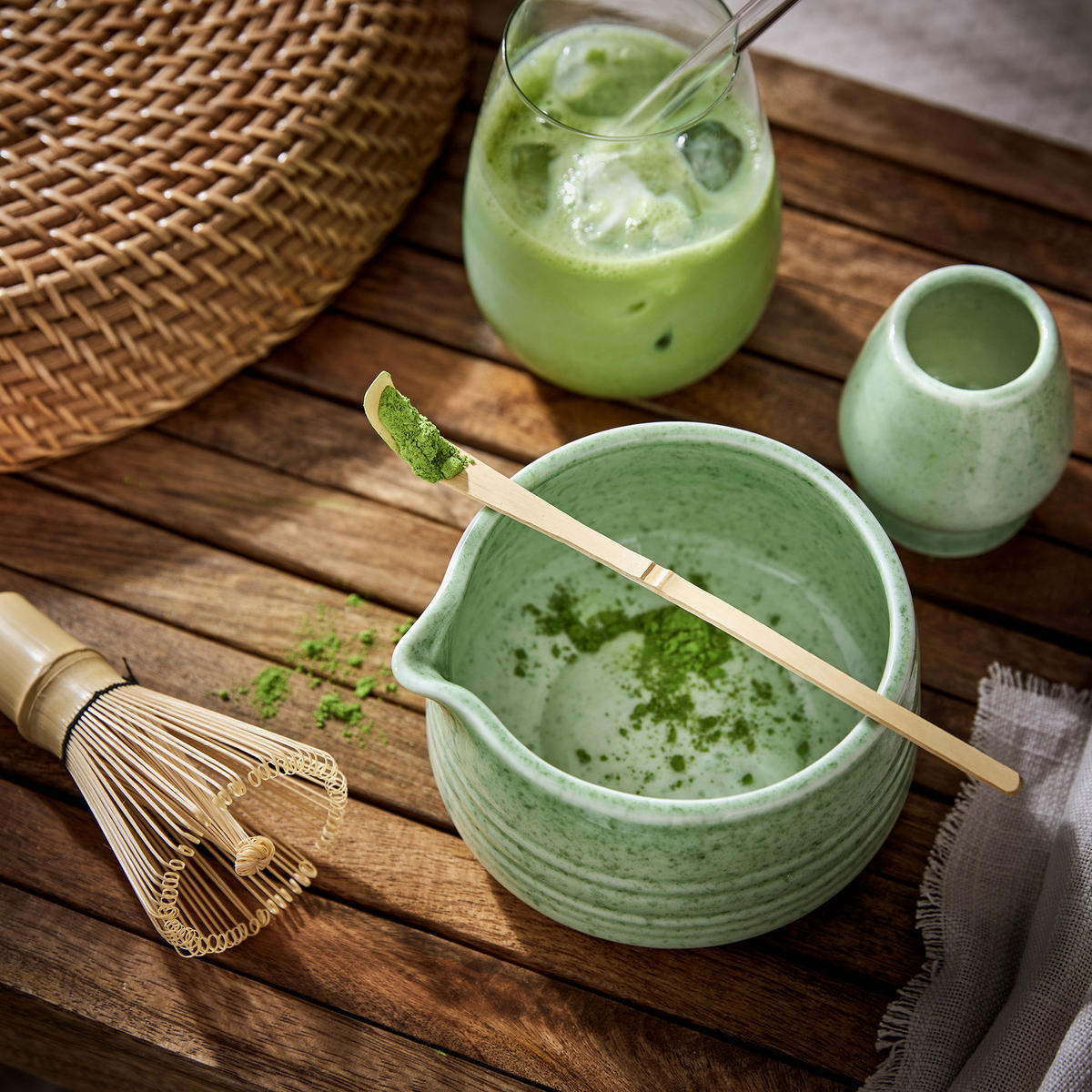 MATCHA-SET Matcha - Hellgrün, Keramik (12/7/12cm) - Butlers