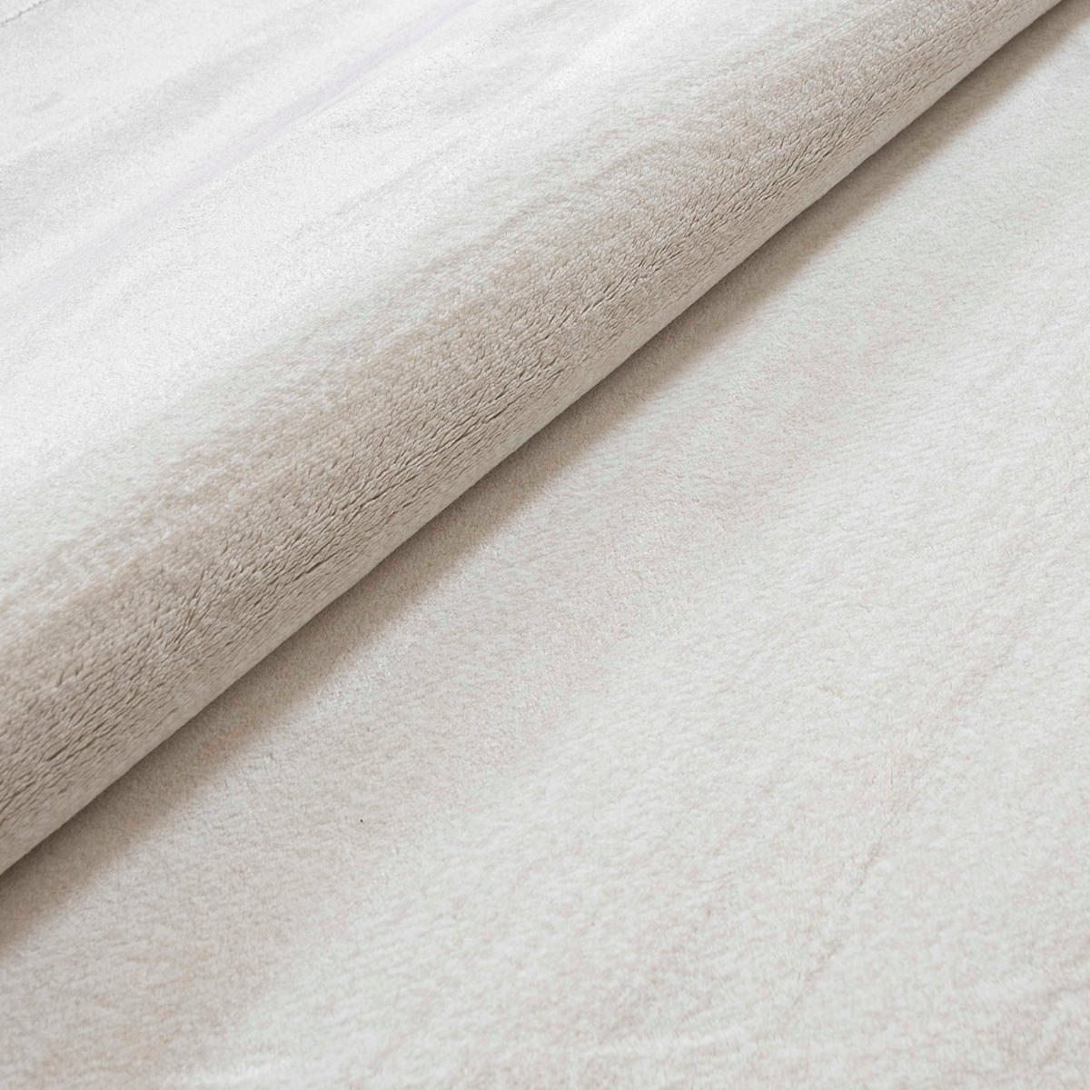 TEPPICH Weiß Abstrakt - Kurzflor Unregelmäßig Unregelmäßige Form - Ecru - 200 x 300 cm - Creme, Textil (200/300cm) - Mazovia