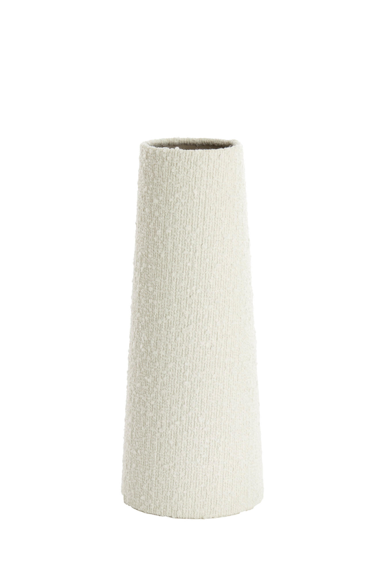 LAMPENSCHIRM Oruro Weiß Ø15/37,5 cm - Weiß, Textil (15/10.5/37.5cm) - Light & Living