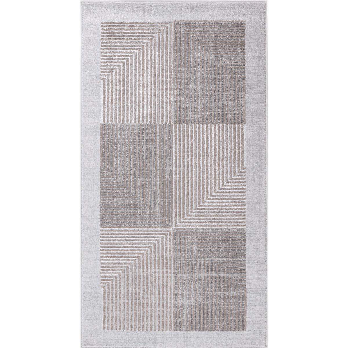 KURZFLORTEPPICH 80/150 cm Grau - Beige, Naturmaterialien/Textil (80/150cm) - LIVABLISS