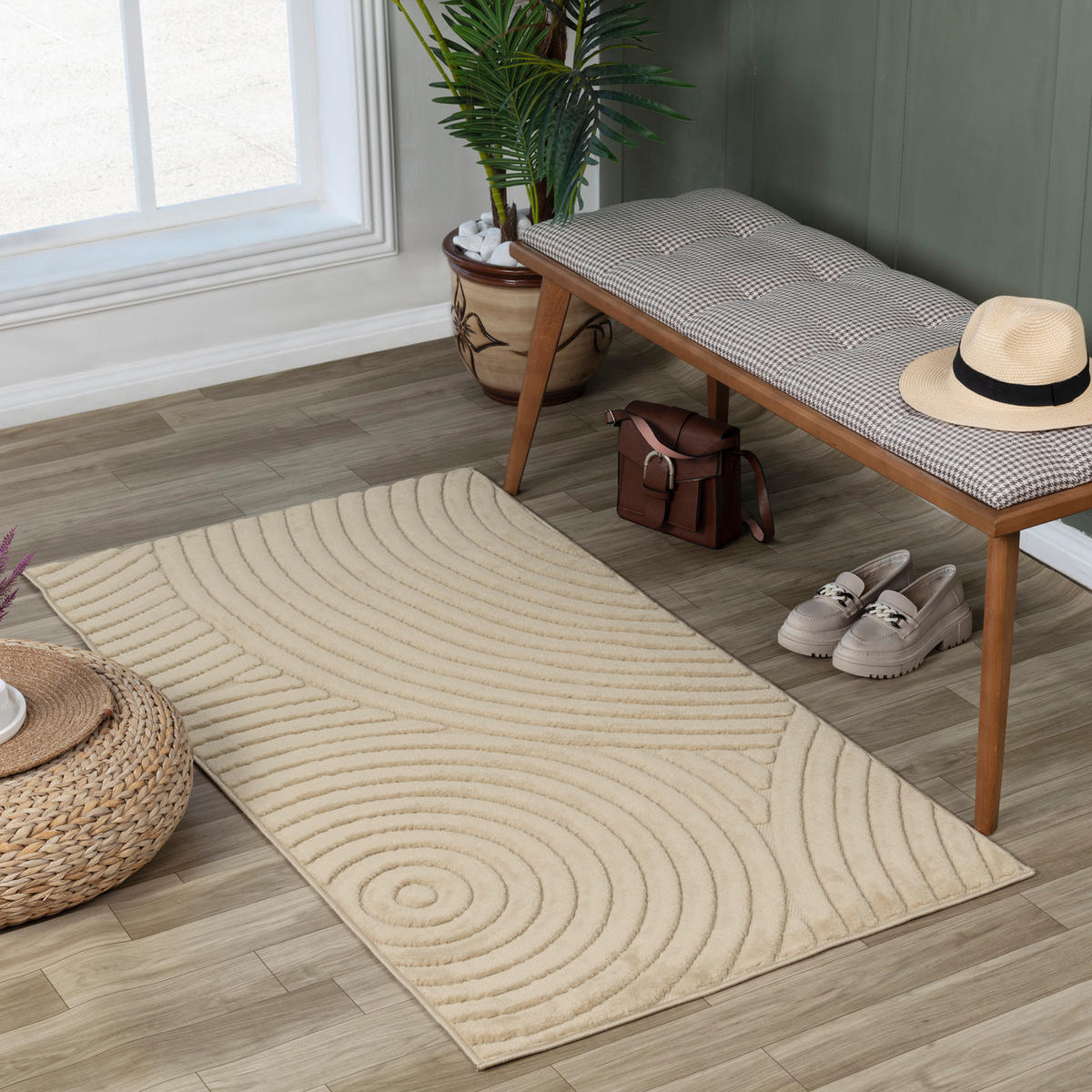 OUTDOORTEPPICH 80/150 cm Beige - Beige, Naturmaterialien/Textil (80/150cm) - LIVABLISS