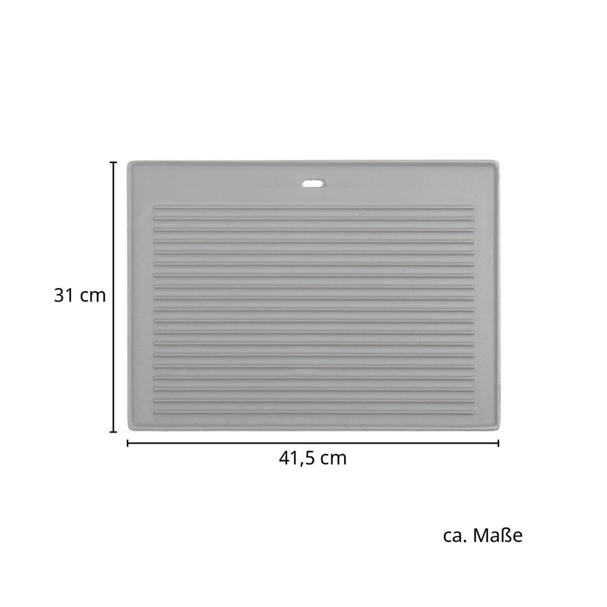 GRILLPLATTE Gusseisen - Schwarz, Metall (31.5/1/41cm) - TAINO
