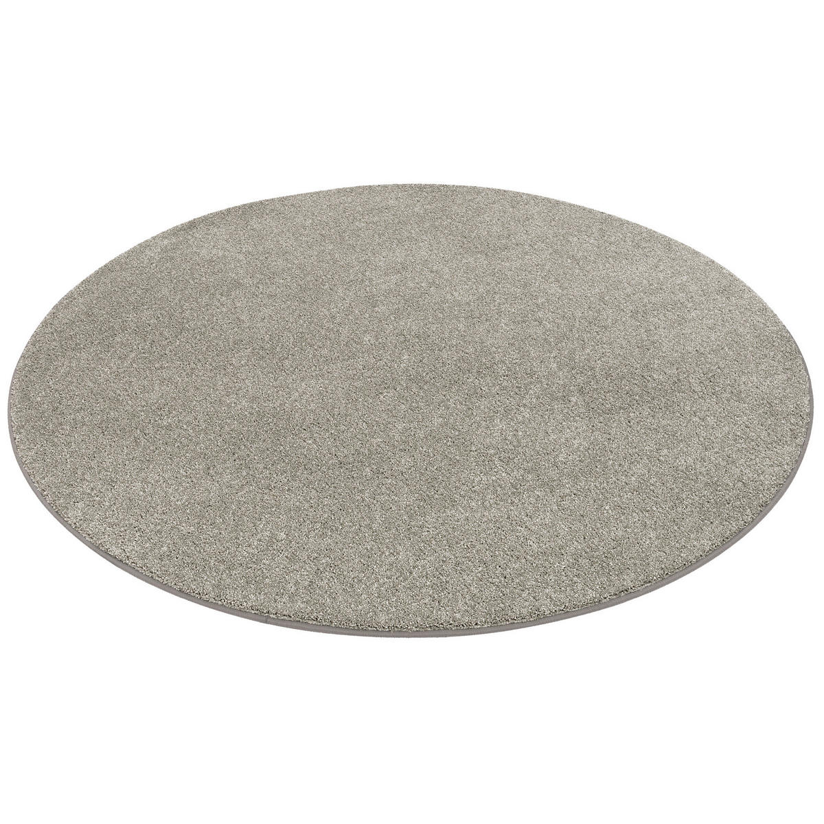 LUXUS VELOURS TEPPICH LAGUNA SOFT RUND - Graphitfarben, Textil (100/100cm) - Snapstyle