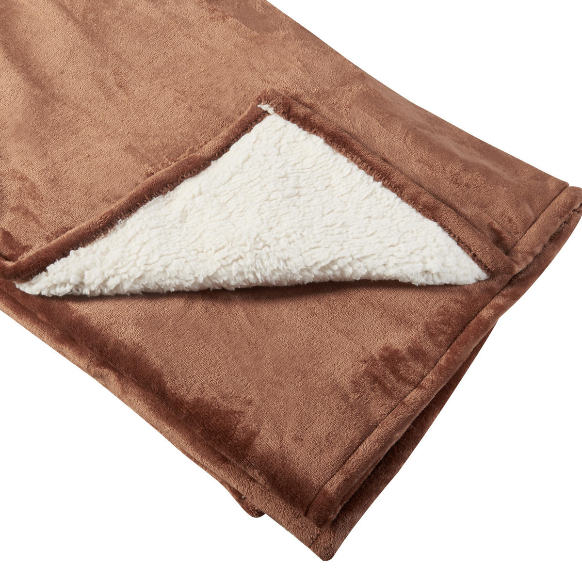 PŘIKRÝVKA Archi - hnědá, textil (200/150cm) - [en.casa]