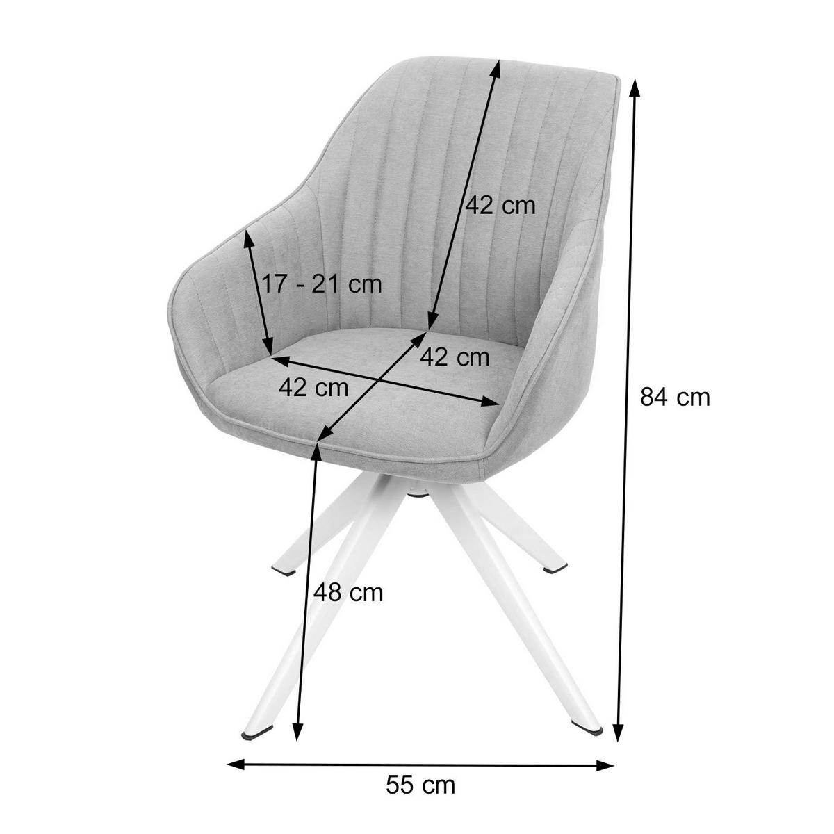 ESSZIMMERSTUHL Lila - Lila, Textil (55/84/60cm) - MCW