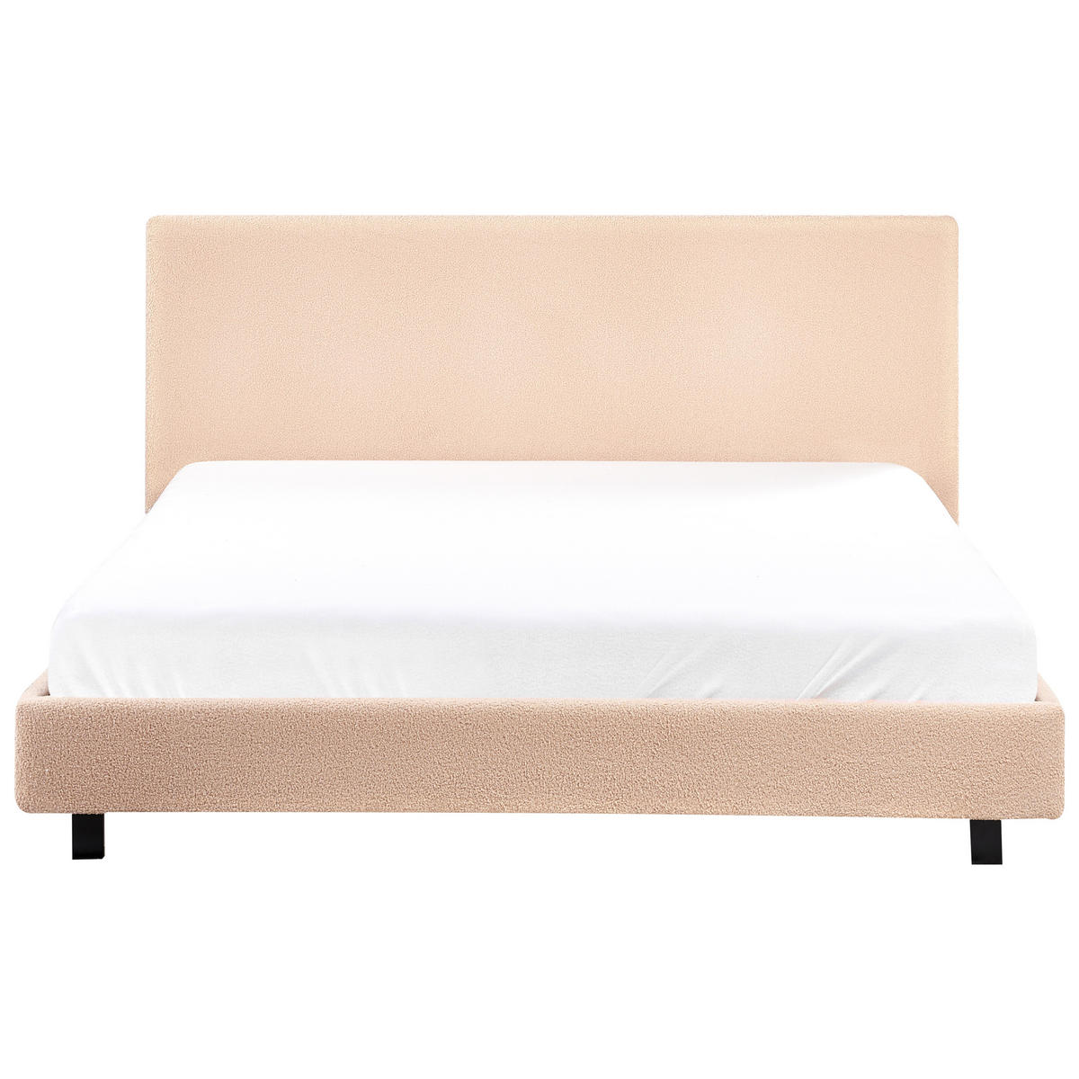 POLSTERBETT mit Lattenrost 160x200 cm Beige Albi - Beige, Textil (160/200cm) - Beliani