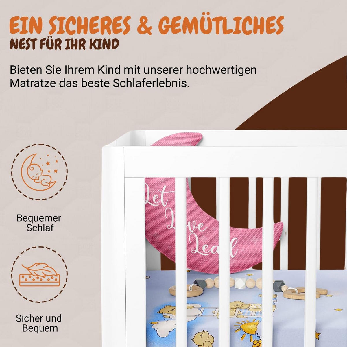 KINDERMATRATZE 60 x 120 cm klappbar, Schaumstoff, Mikrofaserbezug Blau - Blau, Textil - Best for Kids