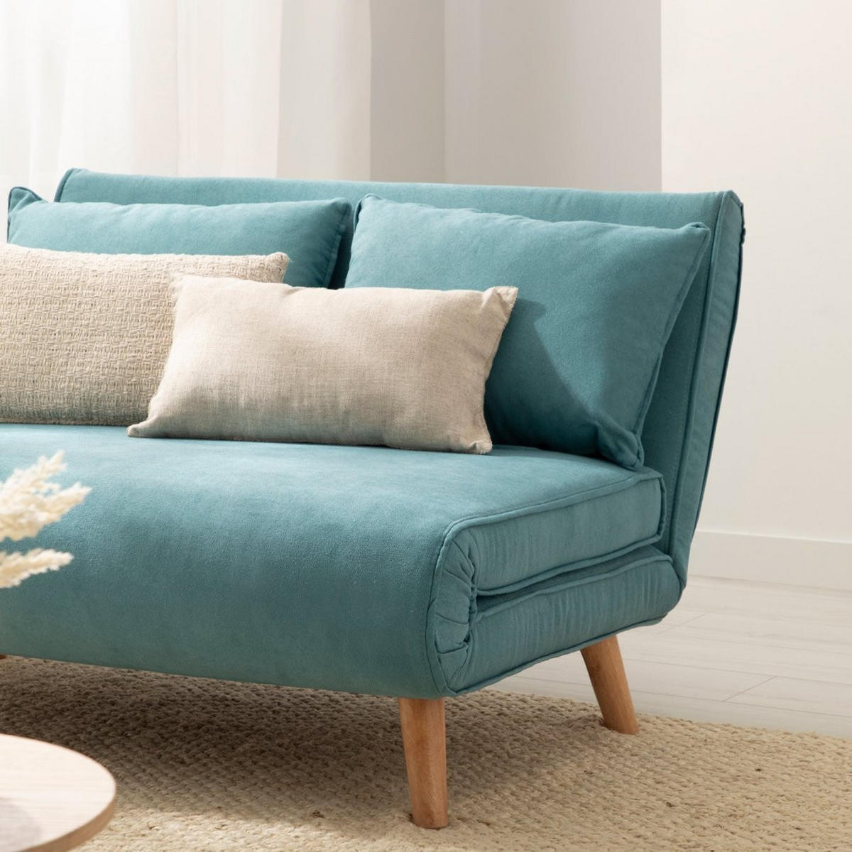 SCHLAFSOFA Noa Blau 117 cm x 79 cm - Blau, Textil (117/79/75cm)