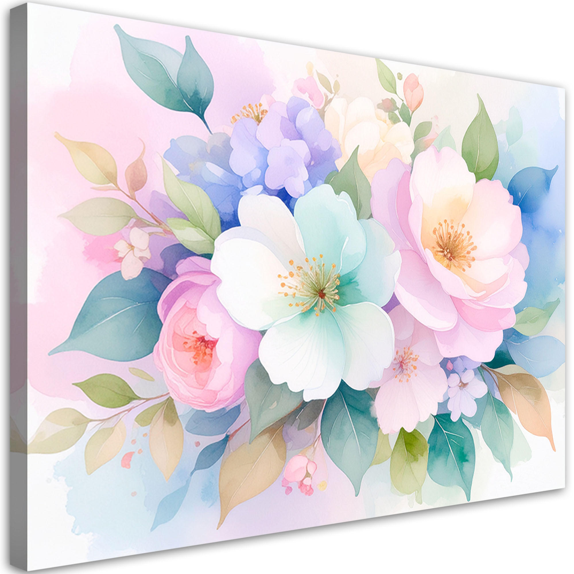 Feeby Leinwandbild Mehrfarbig 120x80 cm
