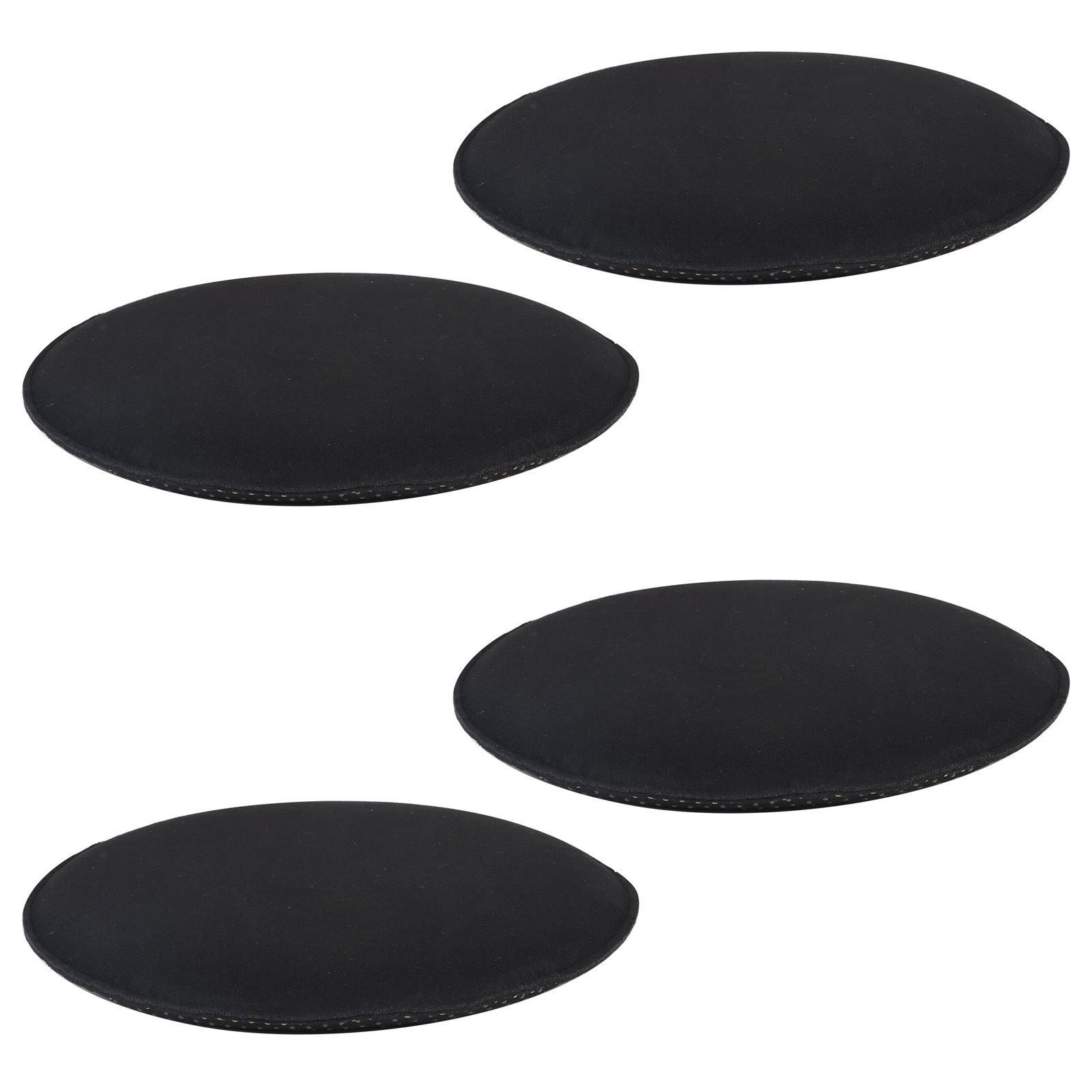 SITZKISSEN LESLIE 4ER-SET - Schwarz, Textil (35/35/2cm) - IDIMEX