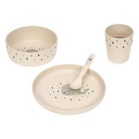 KINDER-GESCHIRR-SET Little Water Whale 4er Set - Dunkelblau, Kunststoff (7.2/26/22.7cm) - Lässig