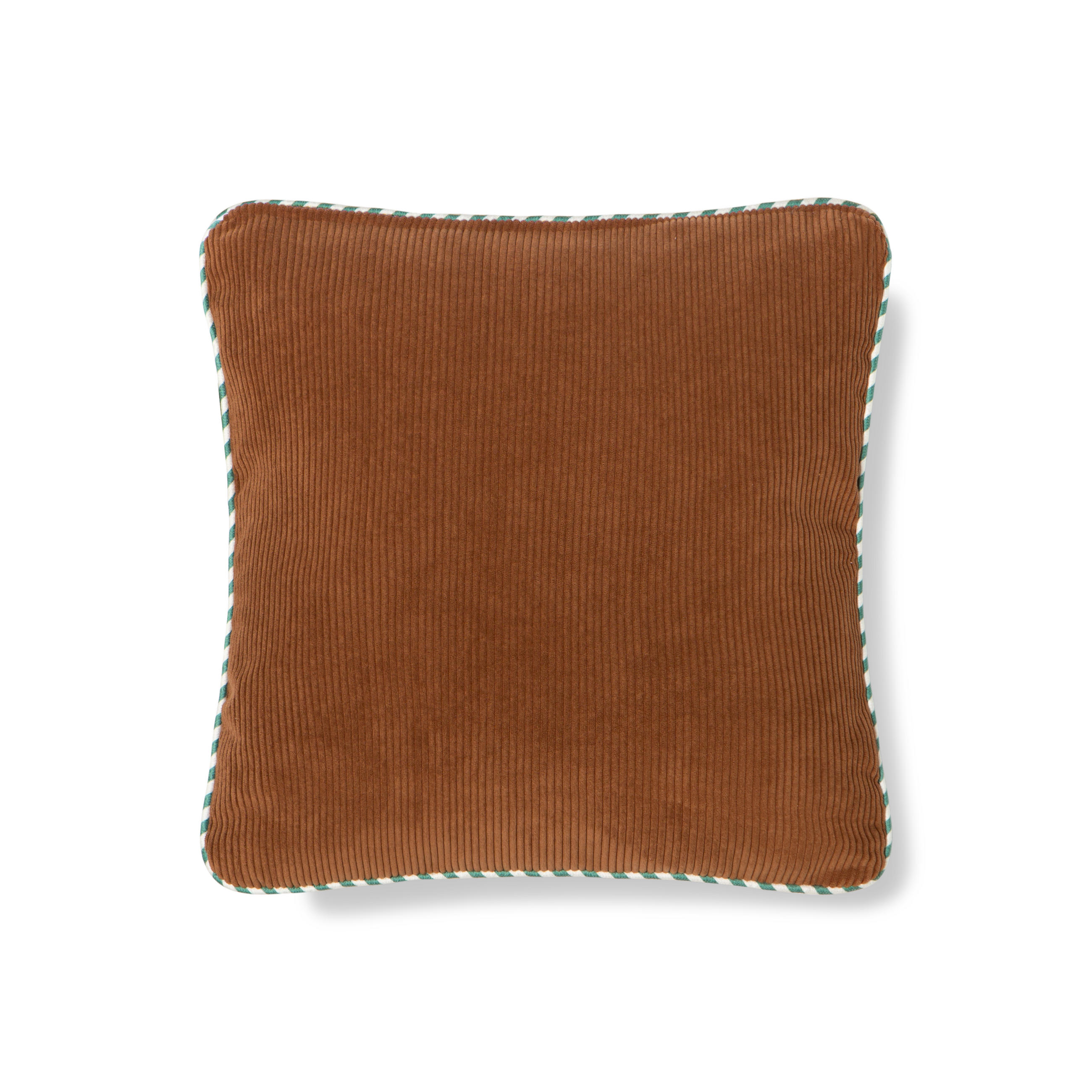 CORDKISSEN wendbares mit zweifarbiger Verzierung 45/45 cm, Rosa und Braun CORDUROY - Braun/Rosa, Textil (45/45/8cm) - RNT By Really Nice Things