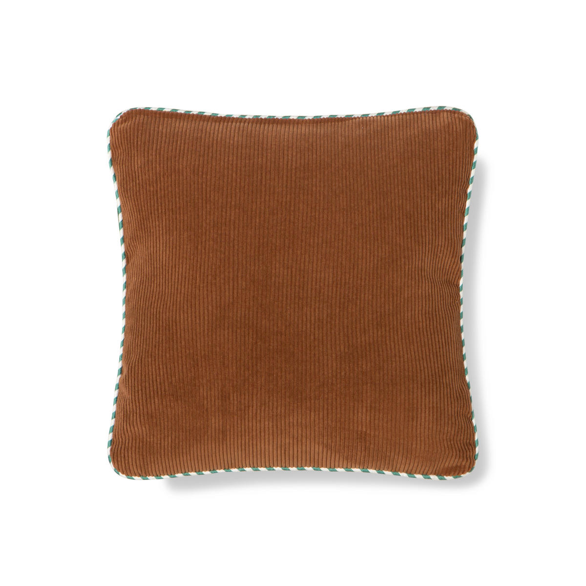 CORDKISSEN wendbares mit zweifarbiger Verzierung 45/45 cm, Rosa und Braun CORDUROY - Braun/Rosa, Textil (45/45/8cm) - RNT By Really Nice Things