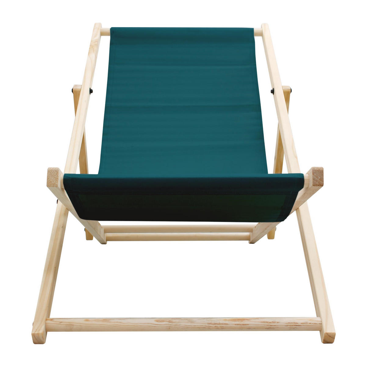 STRANDLIEGE 2er Set - Dunkelgrün, Holz (52/83/117cm) - ECD-Germany