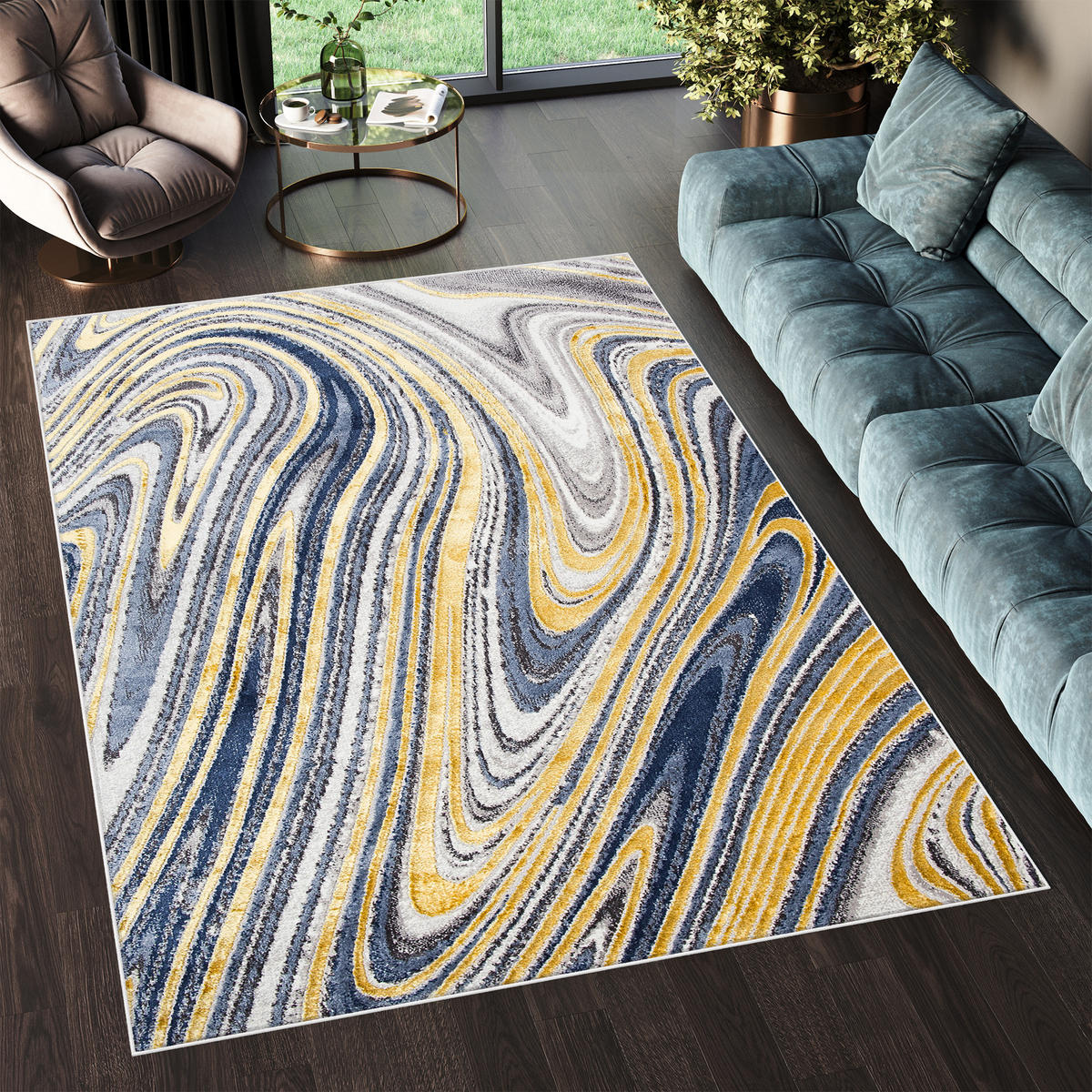 TEPPICH SHINE Creme 120/170 cm - Creme, Textil (120/170cm) - Tapiso