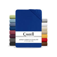 SPANNBETTTUCH Basic Jersey dunkelblau, 140x200 cm - 160x200 cm - Dunkelblau, Textil (160/200cm) - Castell