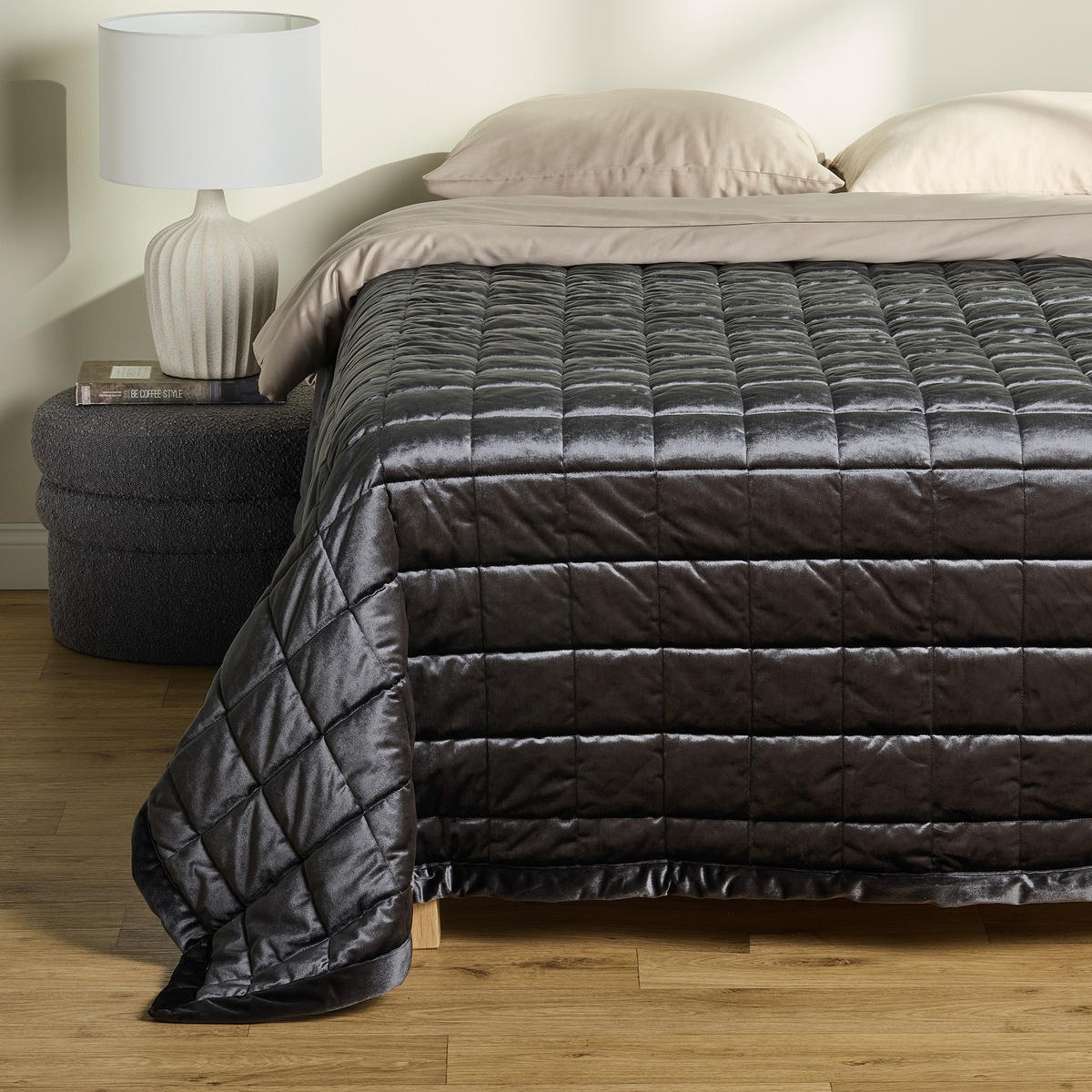 TAGESDECKE Dustis - Dunkelgrau, Textil (200/220cm) - home&you