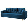 SCHLAFSOFA Zako S 3 - Blau/Naturfarben, Holz/Textil (231/85/77cm) - MIRJAN24