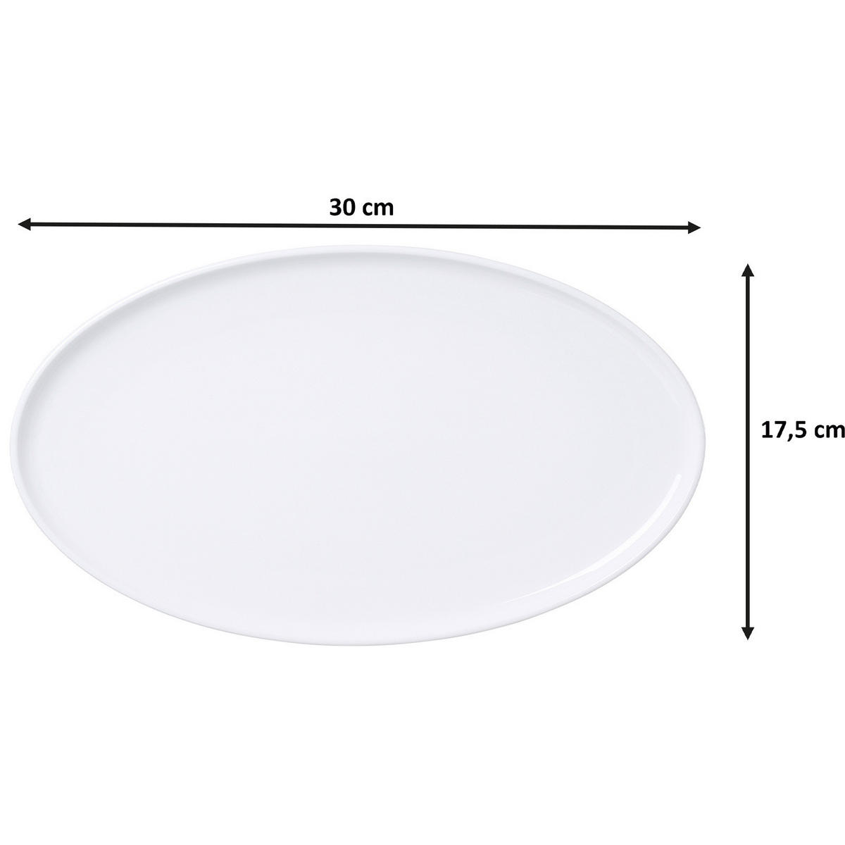 SERVIERPLATTEN Skagen weiß 30 x 17,5 cm 2er Set - Weiß, Keramik (17.5/2/30cm) - Ritzenhoff Breker